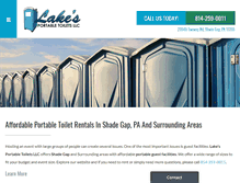 Tablet Screenshot of lakeportabletoilets.com